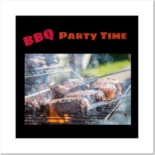 Barbecue Party Time Posters and Art